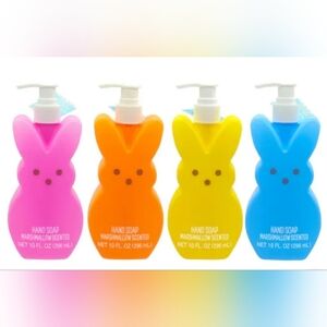 Kids Bunny-Shaped Hand Soap - Pink, Orange, Yellow, Blue - Marshmallow Scent